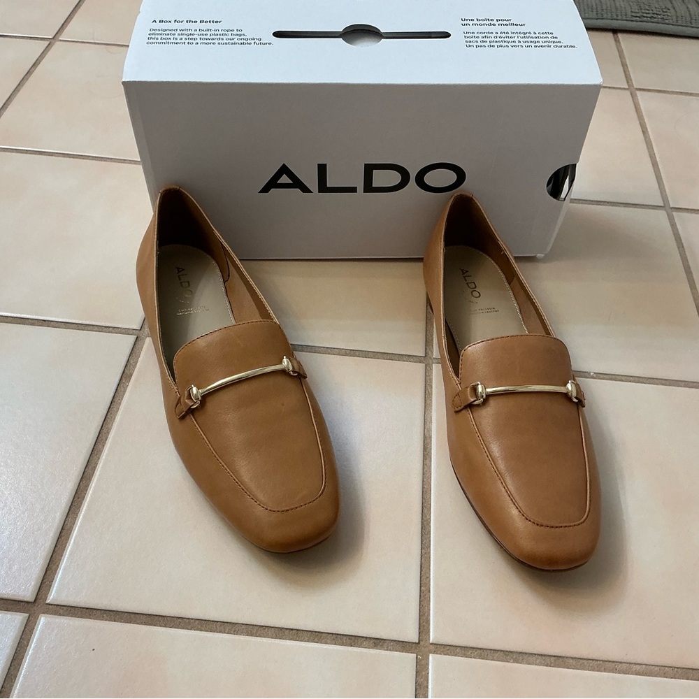 Aldo Harriot  Brown Slip On Loafers Womens Sz 9 NIB!